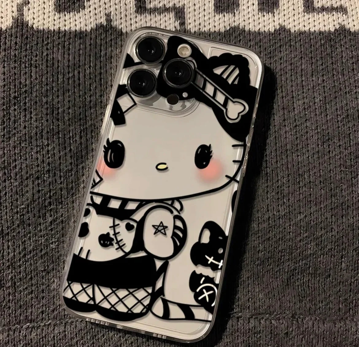 Kitty Kuro Dark Angel Transparent Phone Case