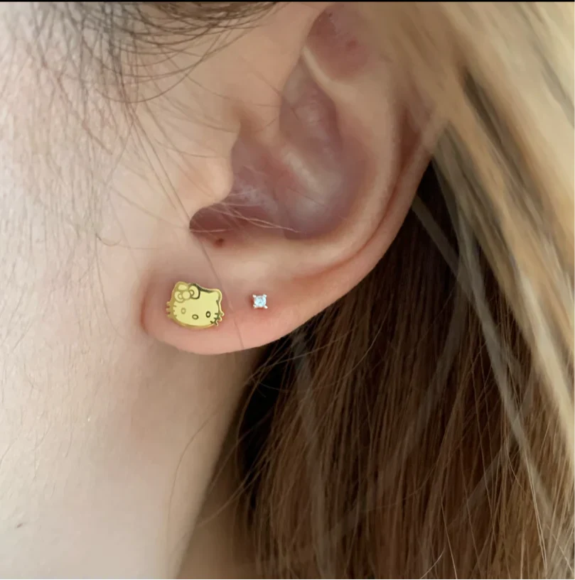 Earrings Steel HK Cartilage Stainless Screw Twist