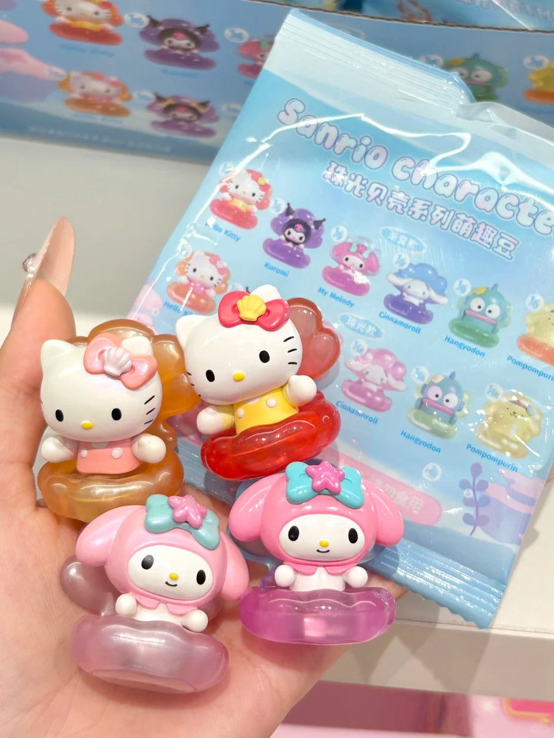 Figure Up Lighting Bean Shell Series with Blind Mini Sanrio Bag