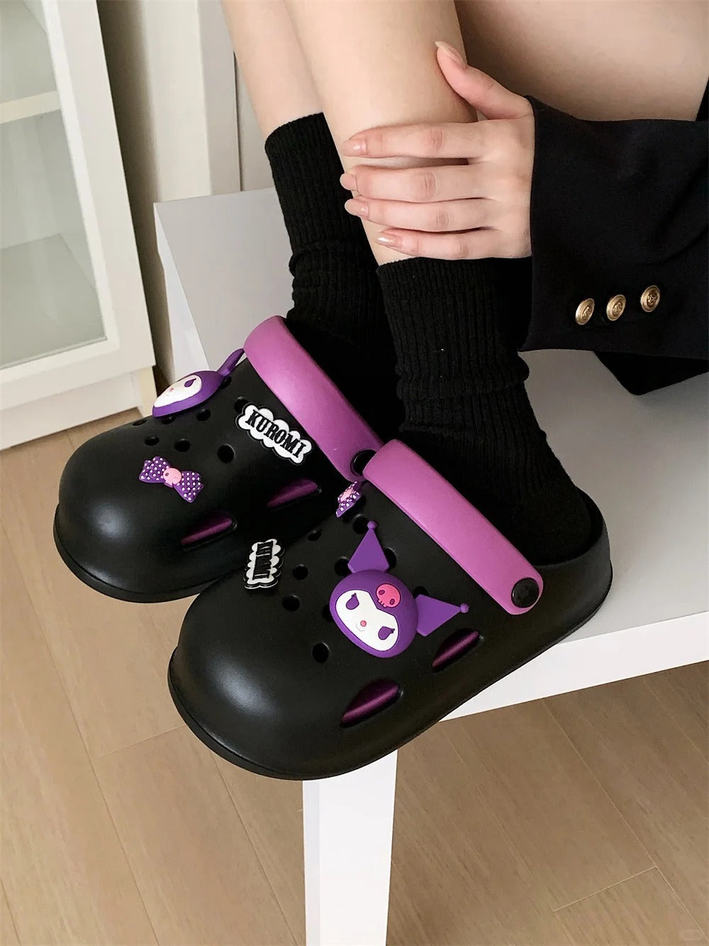 Kawaii Clogs Plateauschuhe Sandale