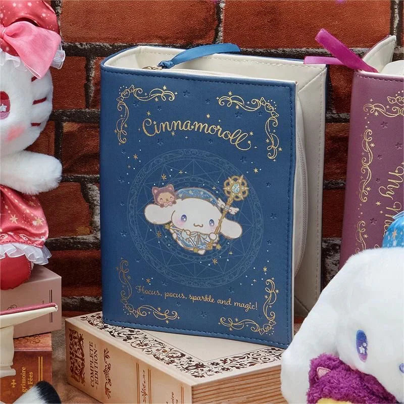 Trousse de maquillage en forme de livre magique mignon