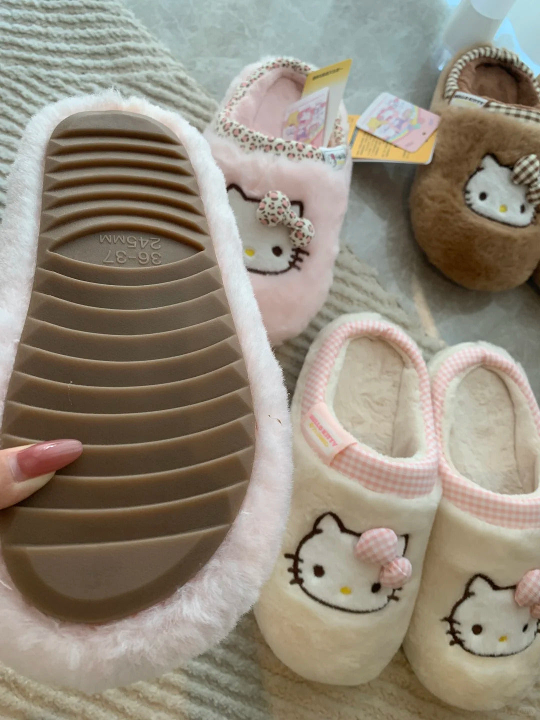 Hello House Shoes Fuzzy Kitty Slippers