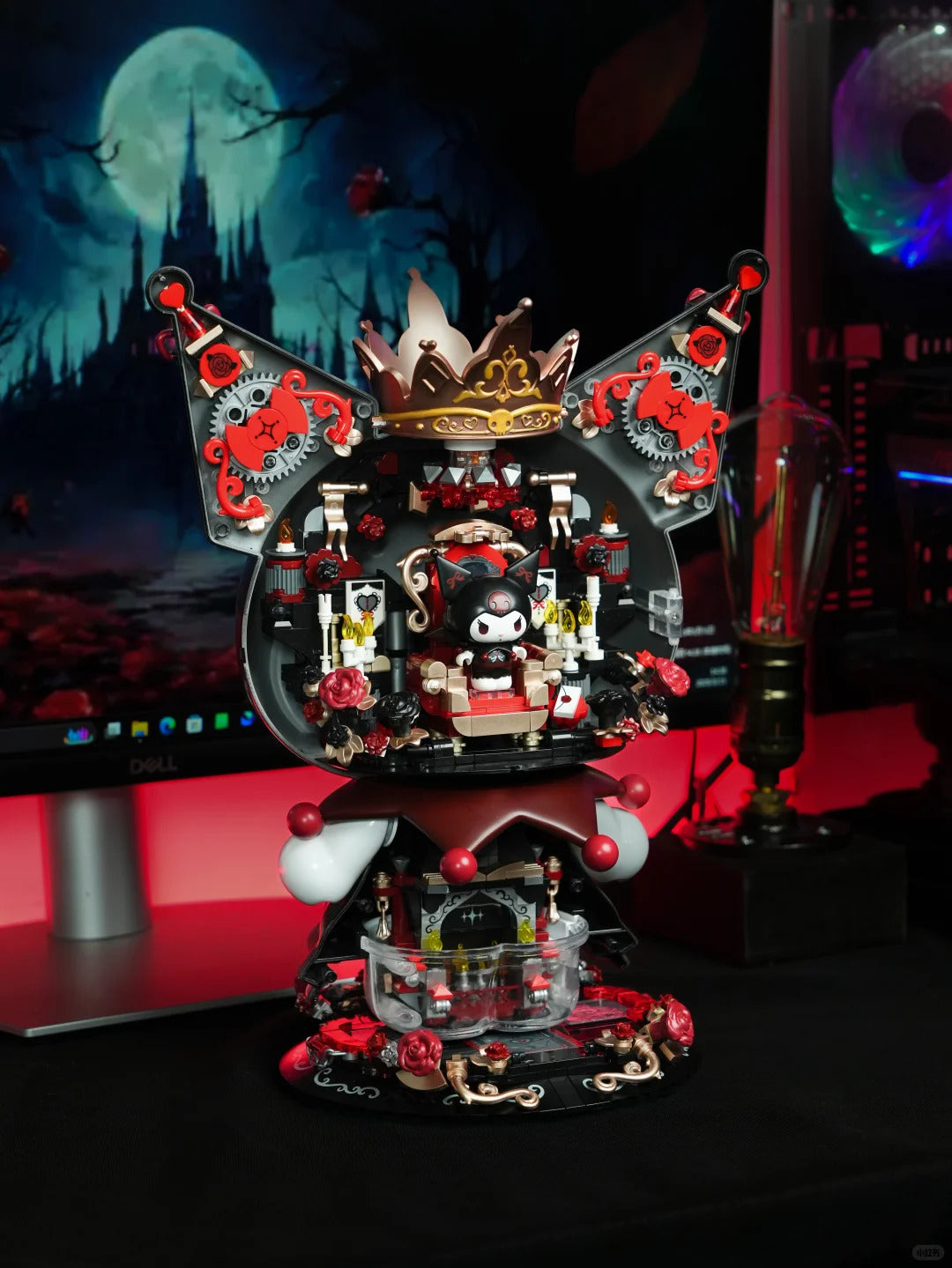 450+Pcs Night Blocks Dark Figure Building Kuromi Castle