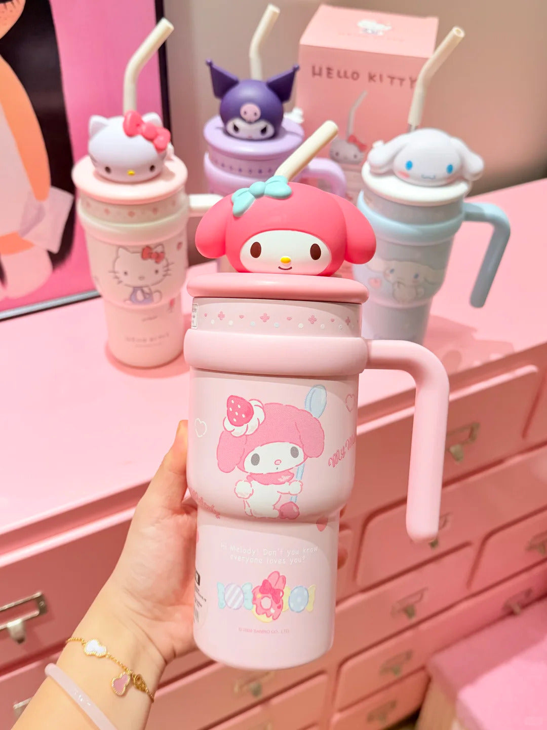 Tumbler Cup 700ml Stainless Handle Steel Insulated Lid with