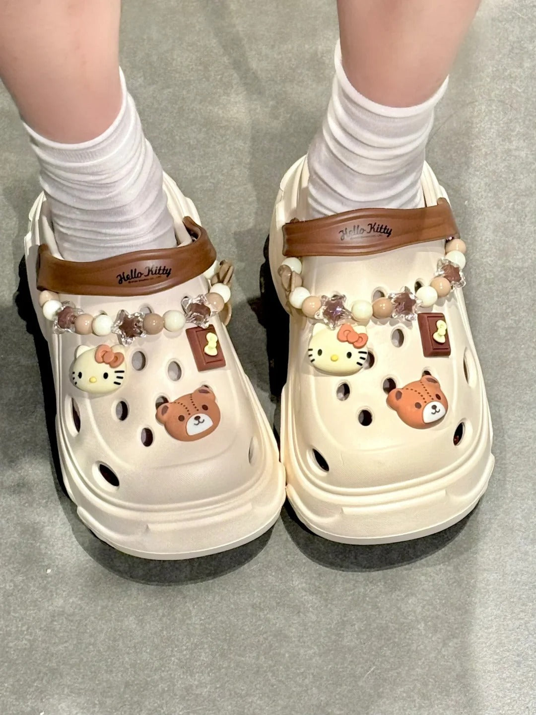 Kawaii Clogs Plateauschuhe Sandale