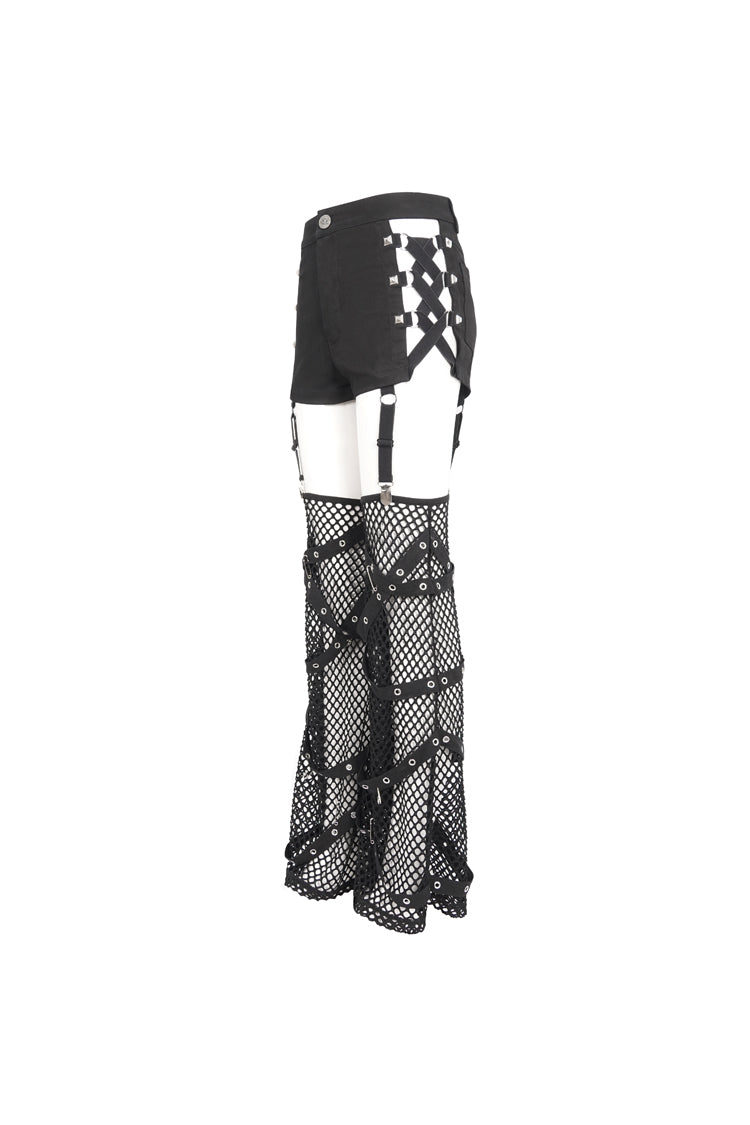 Steampunk Shorts with Side Cutout Design