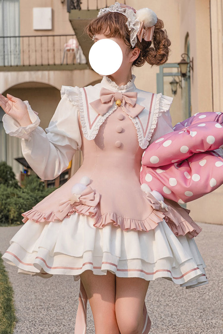 Sweet Princess Lolita Dress with Multi-Layer Ruffles - Magical Girl - Dual Colors