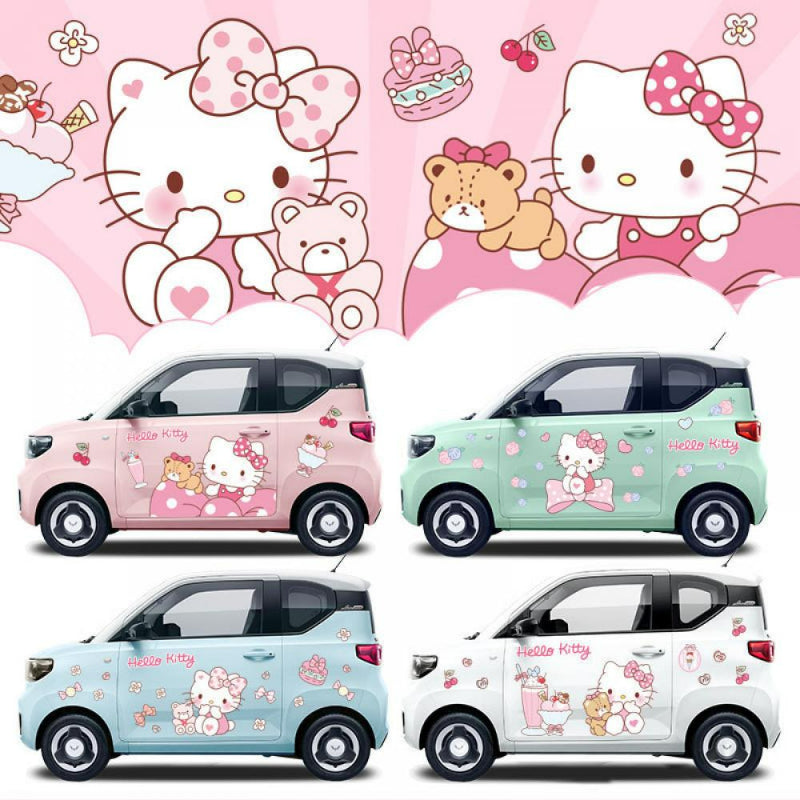 Cartoon Kitty Car Stickers KI404