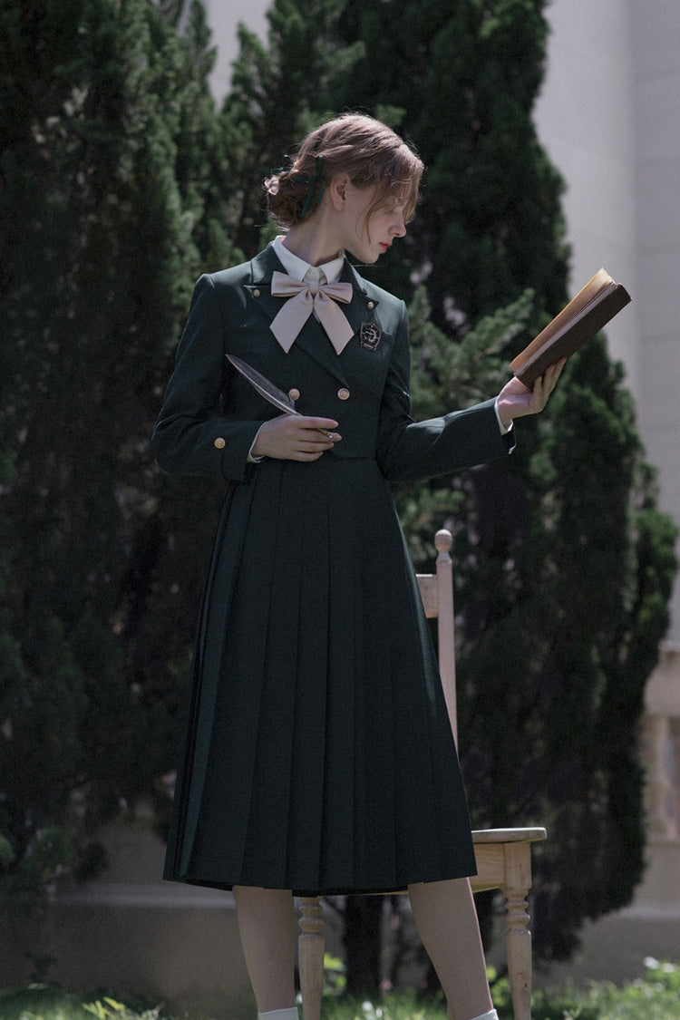 Emerald Artemis Sweet College Style Elegant Lolita Jumper Gown