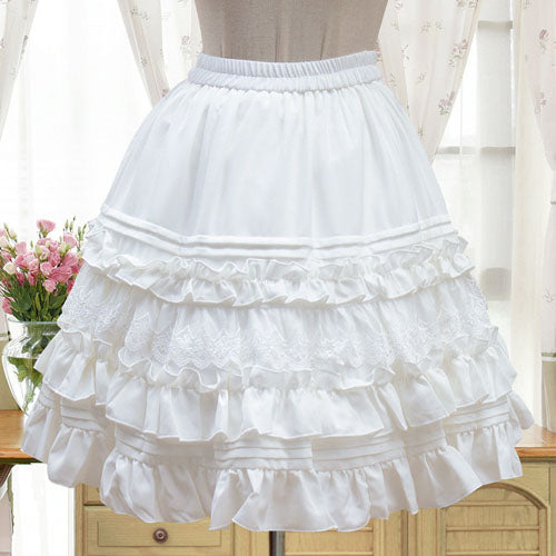 Vintage Palace Cambric Chiffon Lolita Petticoat