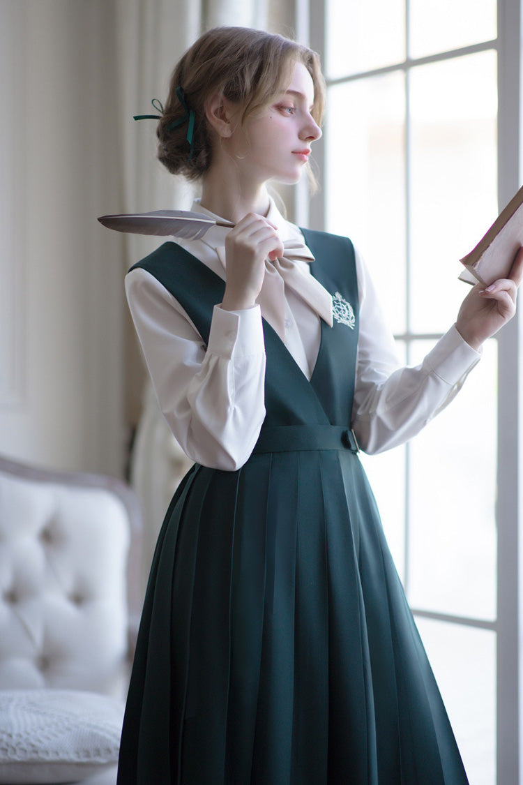 Emerald Artemis Sweet College Style Elegant Lolita Jumper Gown