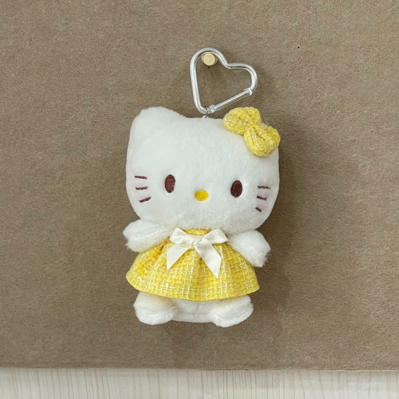 Porte-clés en peluche Chaton avec robe KI416