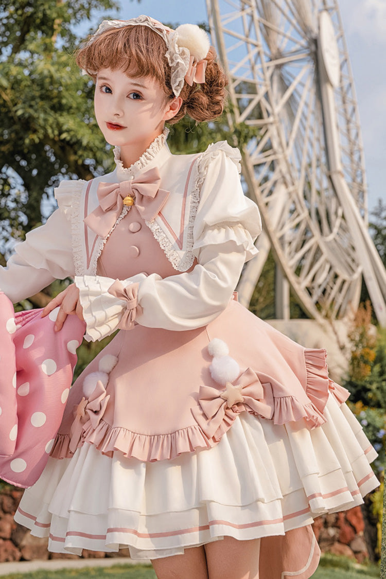 Sweet Princess Lolita Dress with Multi-Layer Ruffles - Magical Girl - Dual Colors