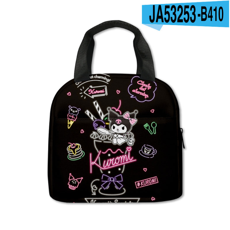 Sac de pique-nique imprimé Kawaii Kuro KI600