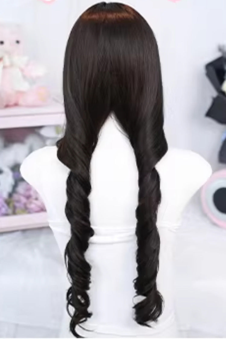 Light Wispy Bangs Curly Lolita Wig