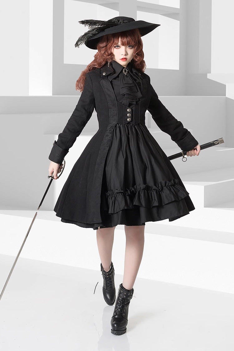 Ouji Lolita Shirt with Lamb Print - Long Sleeve - Triple Color Options