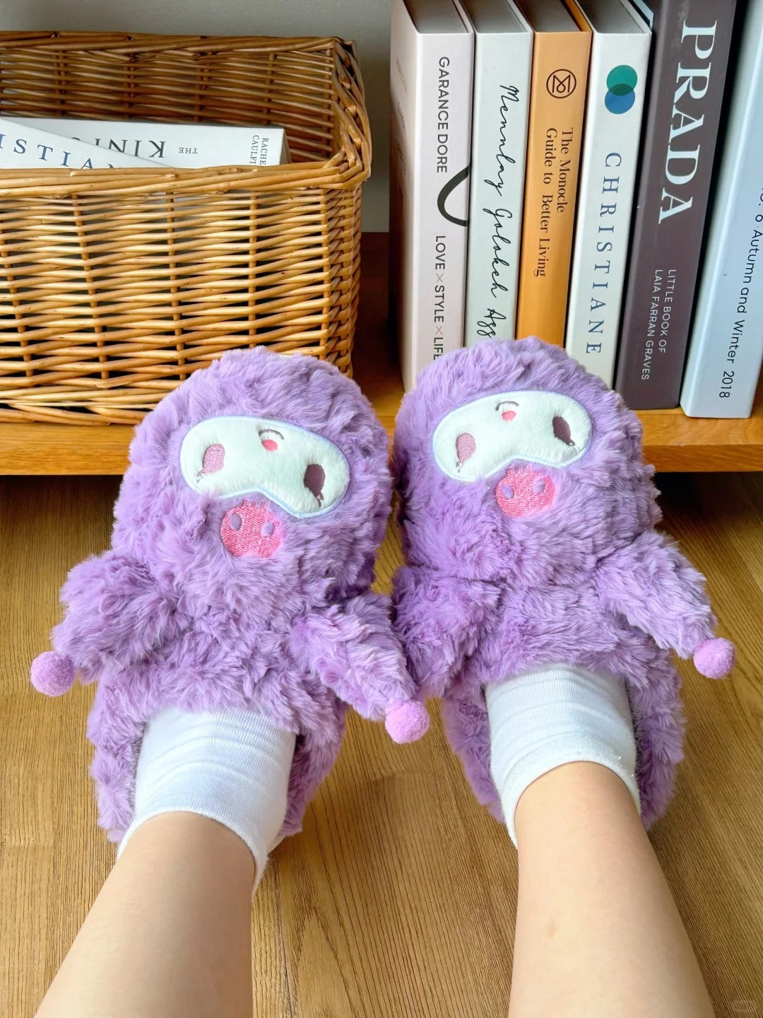 Chaussons pelucheux Kawaii Anime