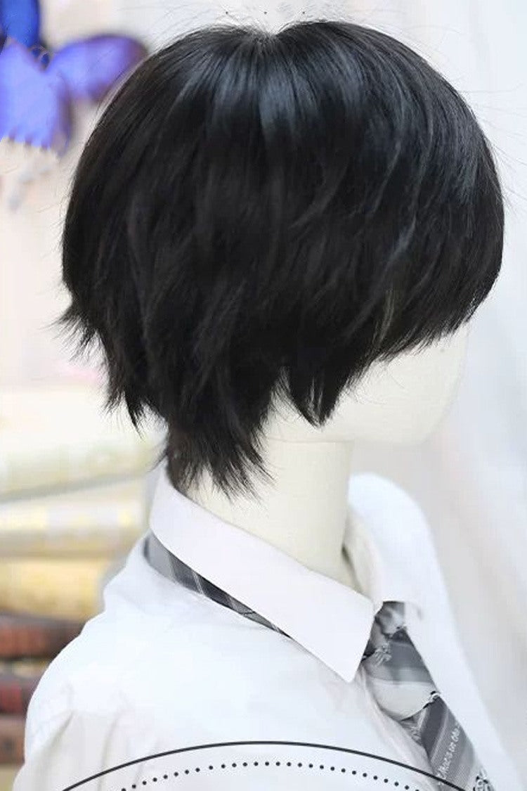 Korean Daily Cool Fluffy Short Lolita Wig in Black