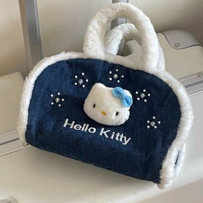 Sac à main brodé en denim Kitty KI379