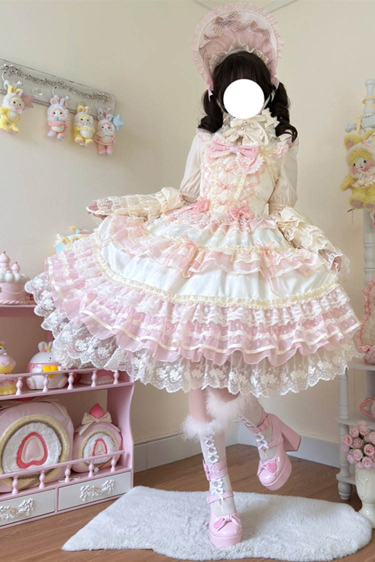 Star Love Song Ruffle Hanayome Bowknot Lace Sweet Lolita Jsk Dress