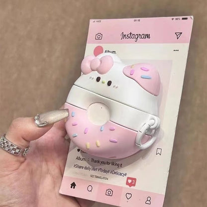 Kitty Pink Donut Earphone Case KI725