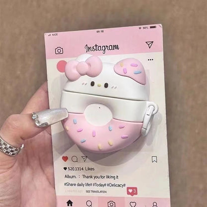 Kitty Pink Donut Earphone Case KI725