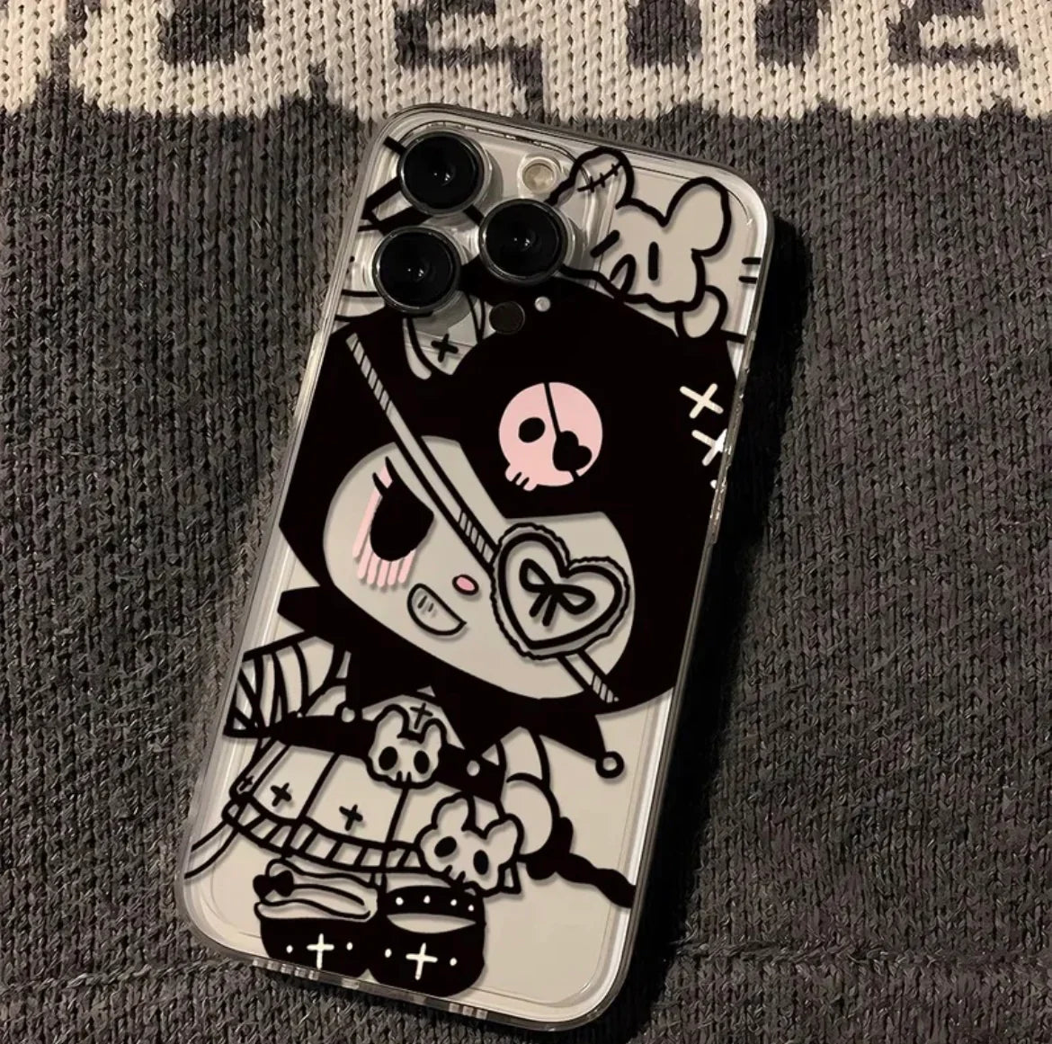 Kitty Kuro Dark Angel Transparent Phone Case