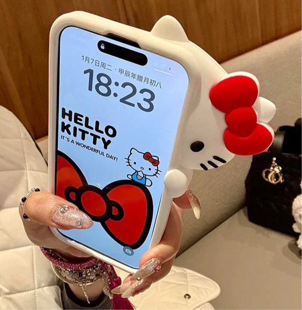 Kitty Hide-and-Seek Paradise Silicone Phone Case