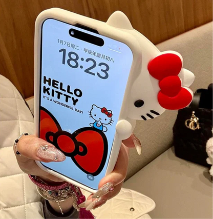 Kitty Hide-and-Seek Paradise Silicone Phone Case