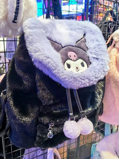 Flauschiger Kawaii-Rucksack