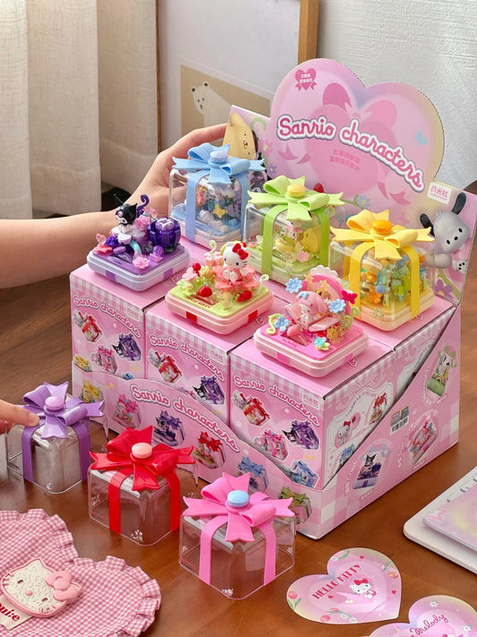 Fingertip Ring box flower star wish building blocks blind box