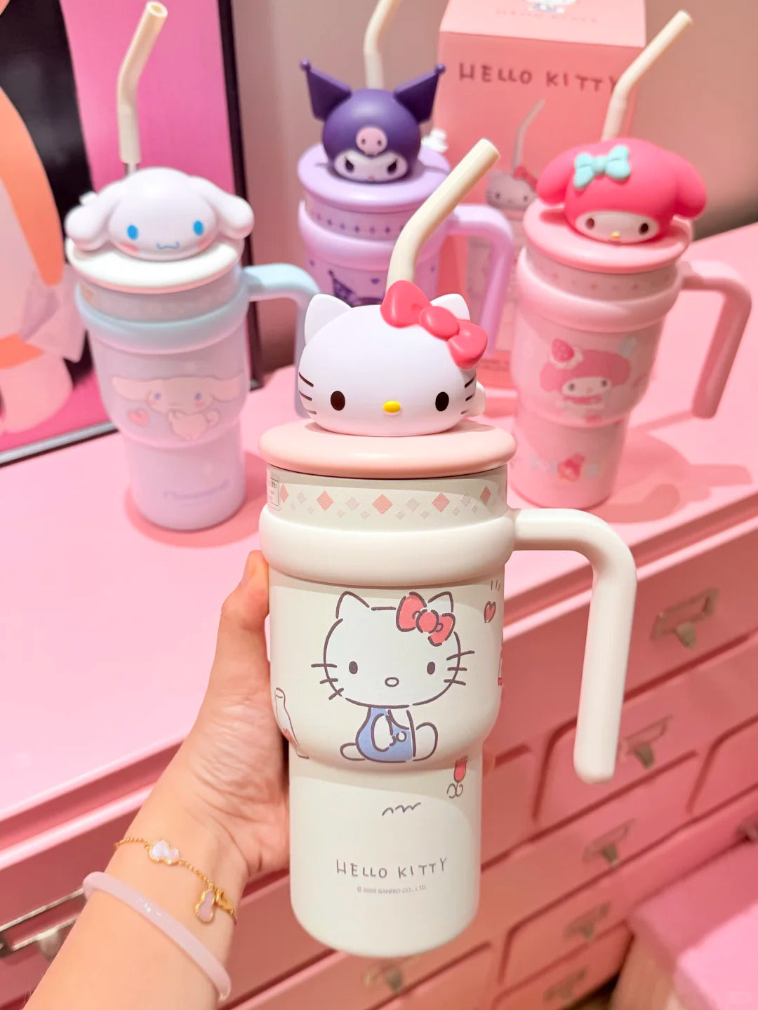 Tumbler Cup 700ml Stainless Handle Steel Insulated Lid with