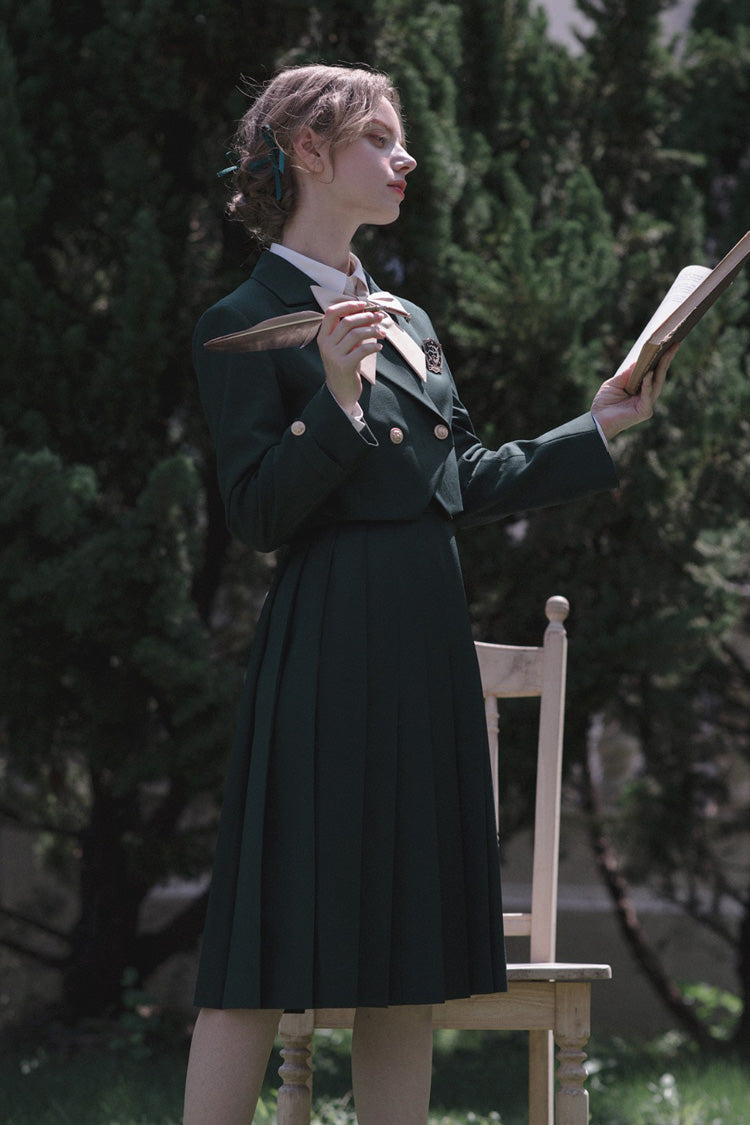 Emerald Artemis Sweet College Style Elegant Lolita Jumper Gown
