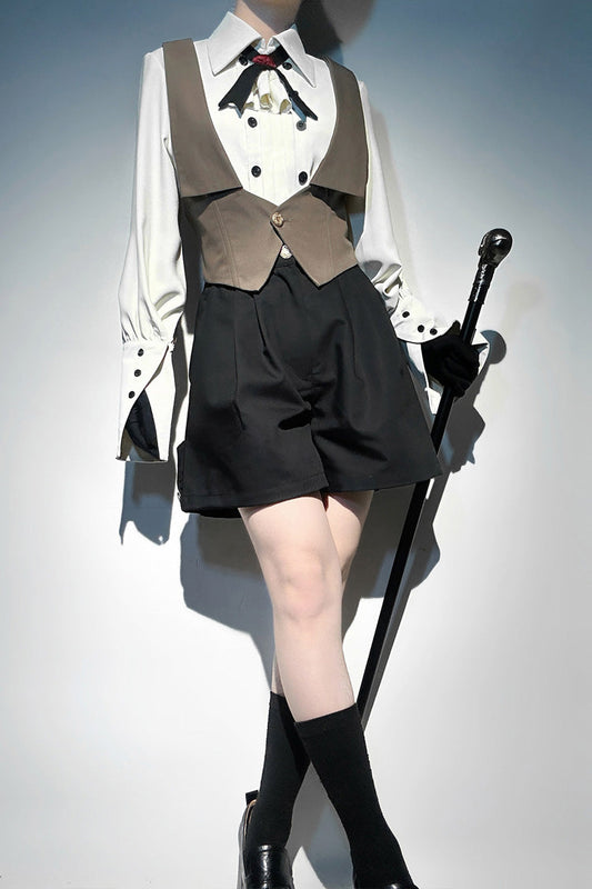 Chocolate Handsome Ouji Vest - Little Detective