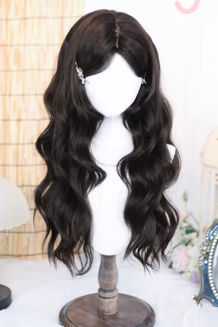 Sweet Japanese Lolita Curly Wig in Black Tea