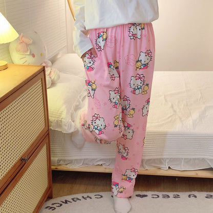 Pink Kitty Pajama Trousers KI716