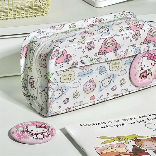 Kawaii Smiling Kitty Pencil Case