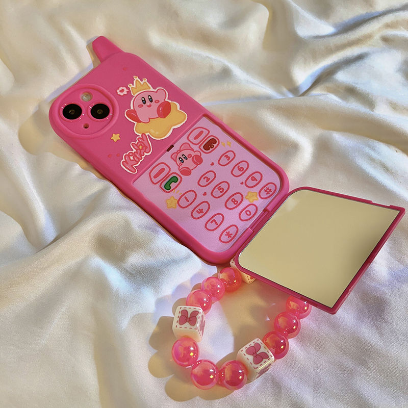 Pink Kirby Makeup Mirror Phone Case KI683