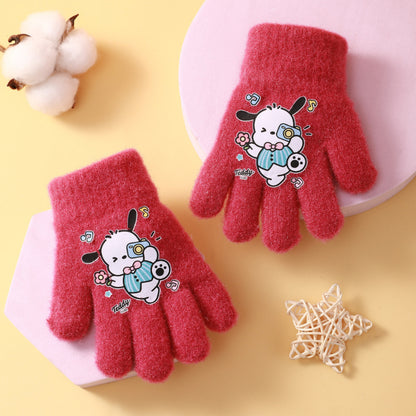 Cartoon Knitted Gloves KI314