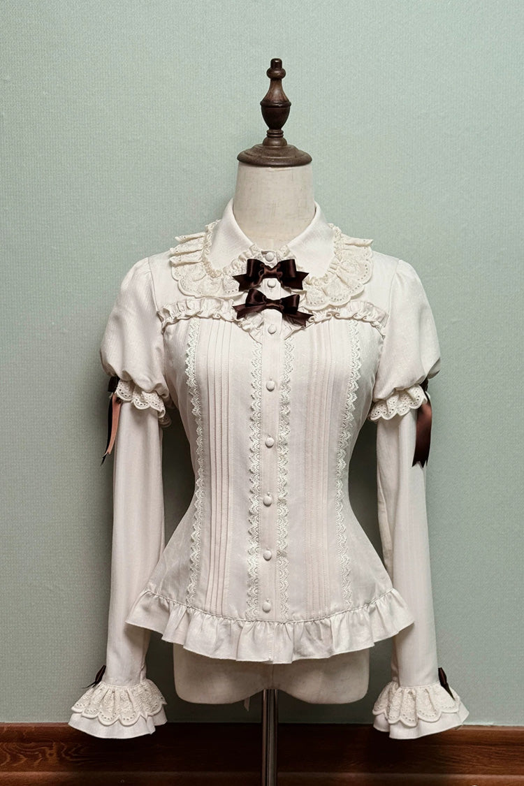 Classic Lolita JSK Dress and Skirt with Embroidered Bow Lace-Up