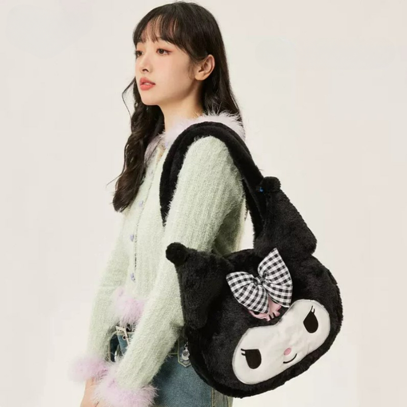 Sac à bandoulière en peluche avec personnage - Lovesickdoe