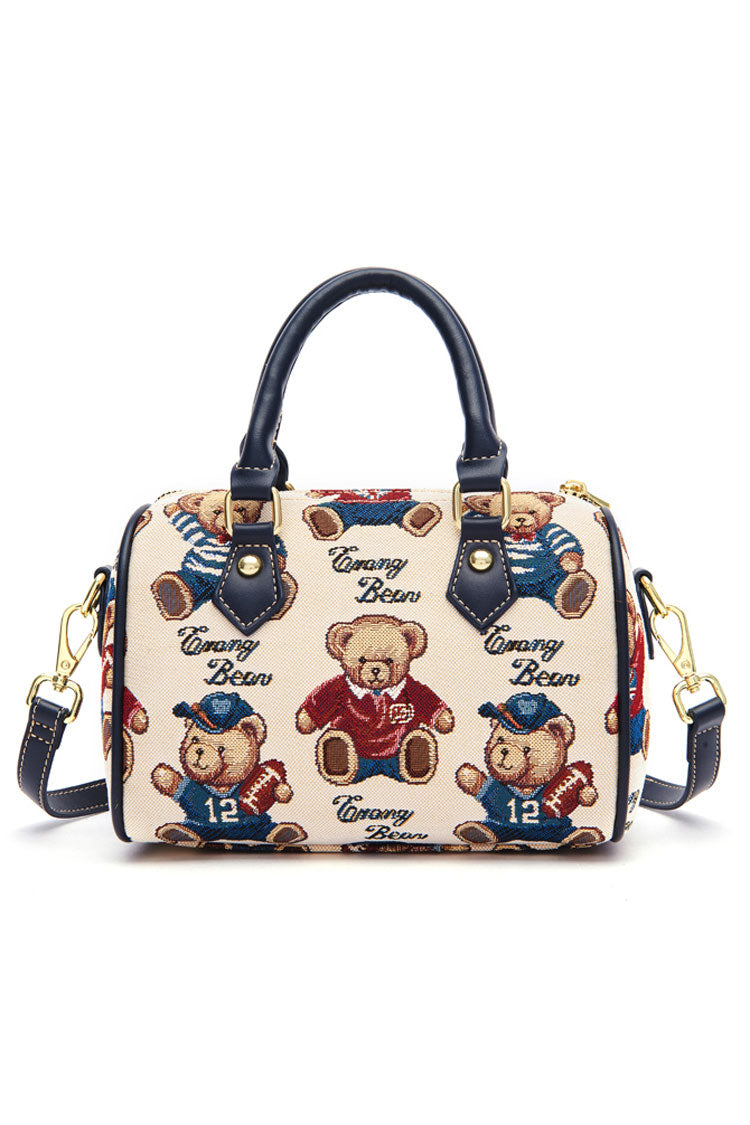 Casual Sweet Lolita Shoulder Bag with Bear Print in 5 Colors