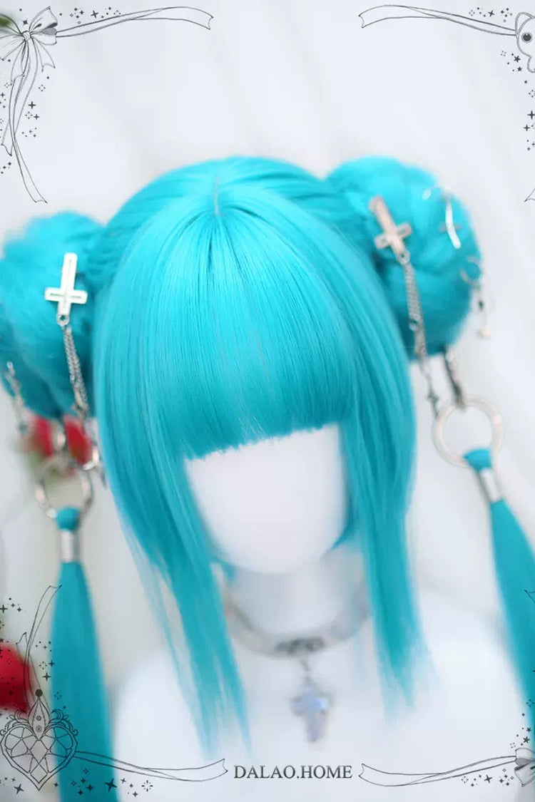 Emerald Sweet Lolita Marble Head with Ponytail Wigs