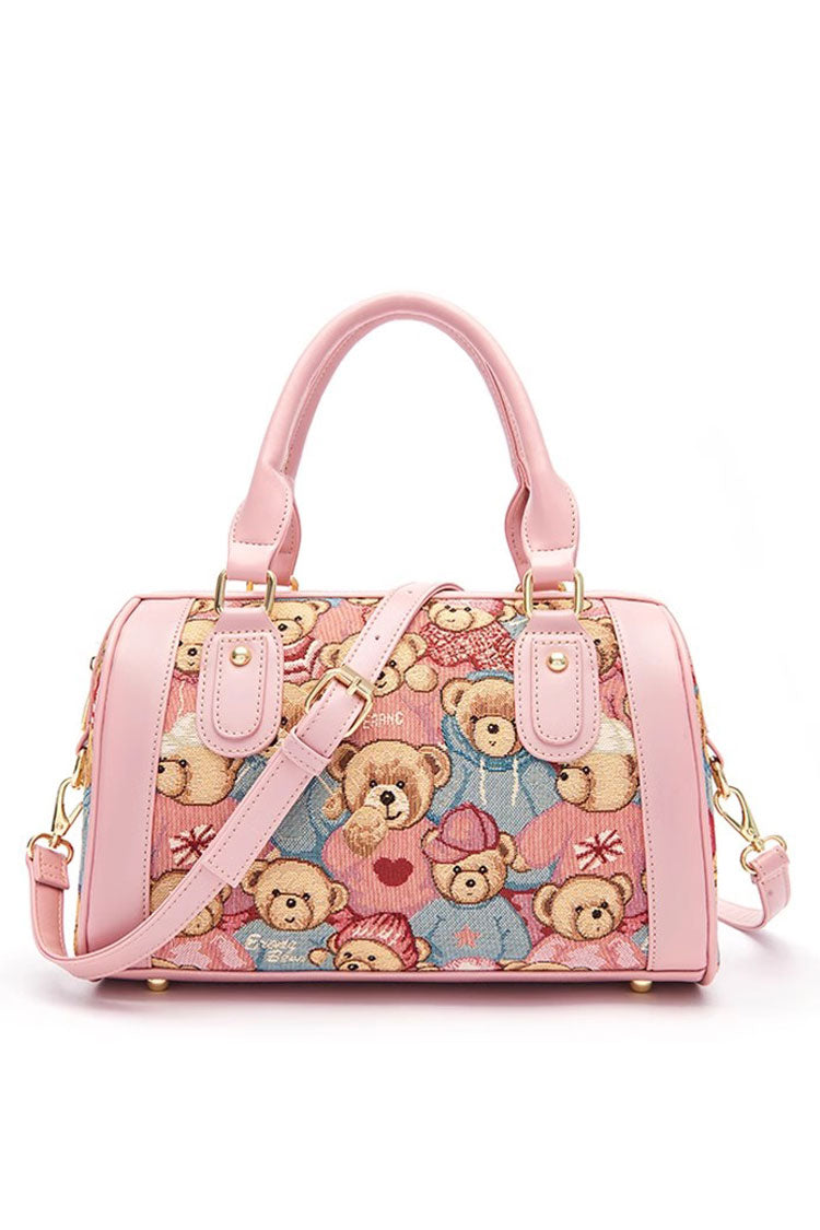 Casual Sweet Lolita Shoulder Bag with Bear Print in 5 Colors