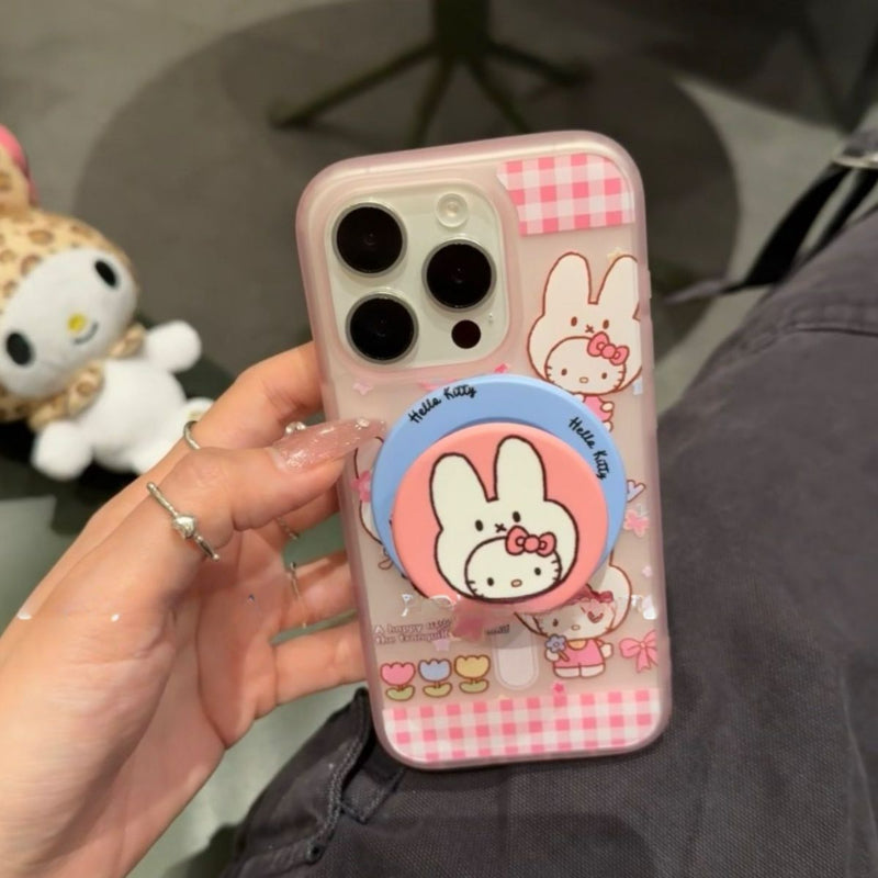 Kawaii Plaid Miffy Kitty Phone Case KI729