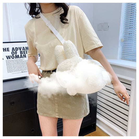 Sac à bandoulière en peluche lapin kawaii - Lovesickdoe