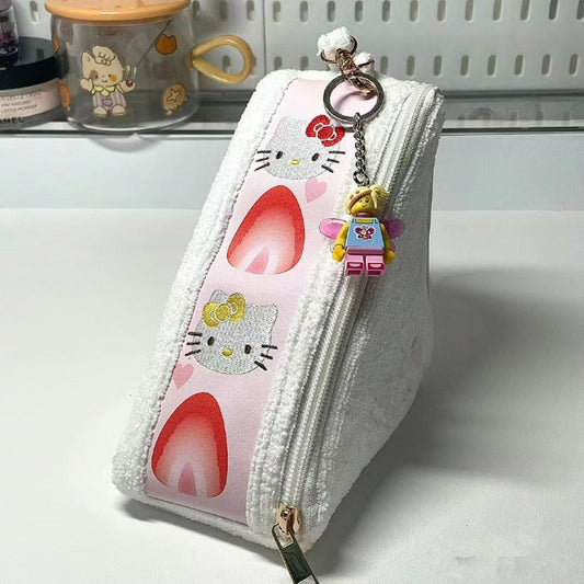 Trousse à crayons à motif de chat de dessin animé - Lovesickdoe