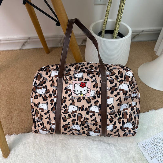 Kitty Leopard Travel Bag