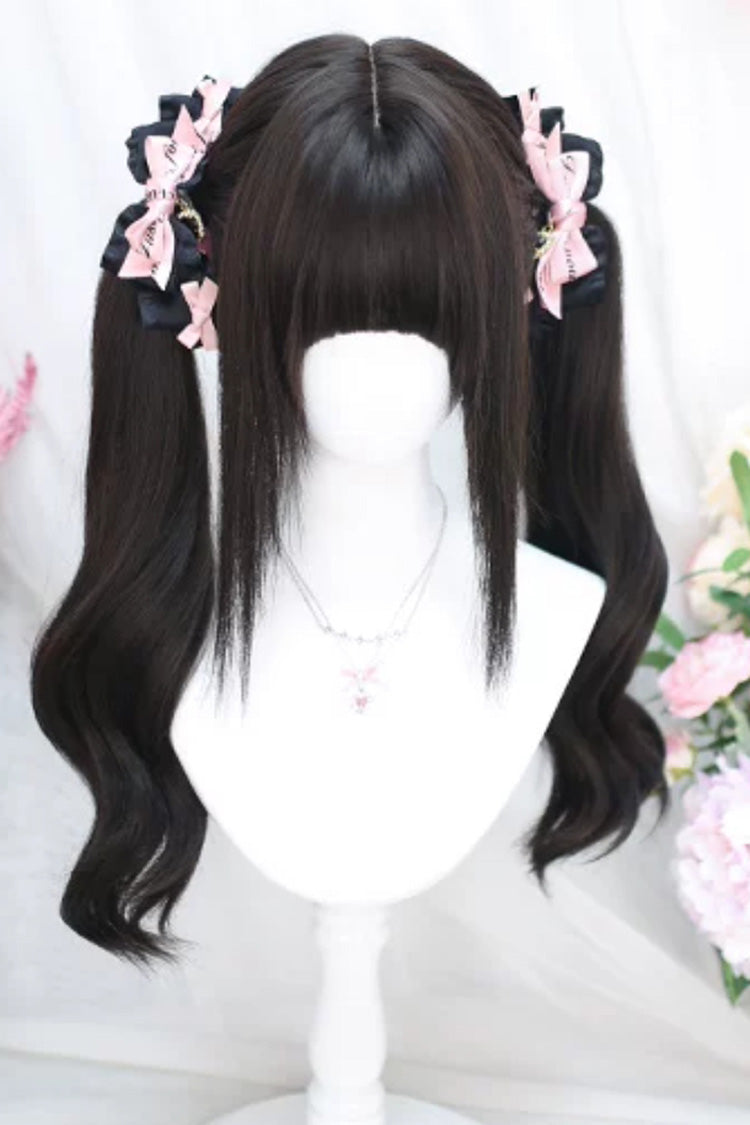 Twin Tail Curly Lolita Wig with Bangs