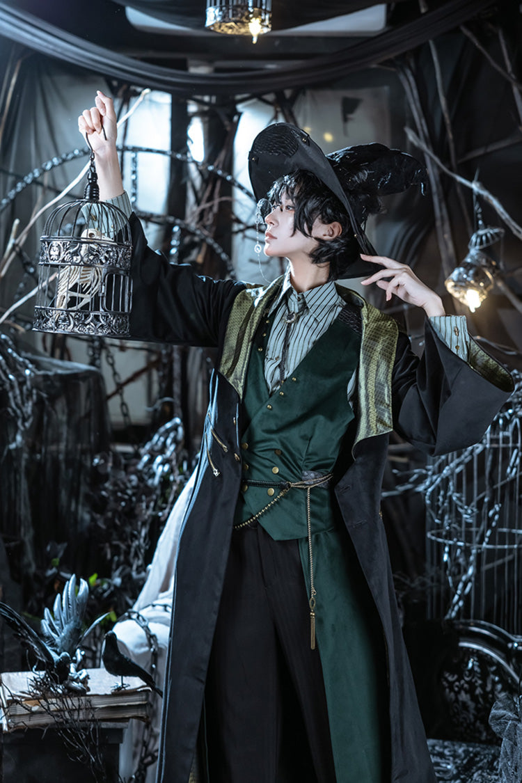 Prince-Style Single-Breasted Wizard Robe Coat